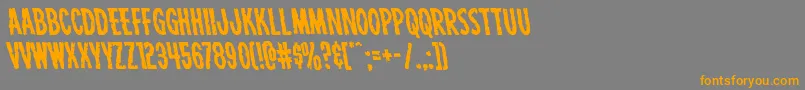 Carnivalcorpseleft Font – Orange Fonts on Gray Background