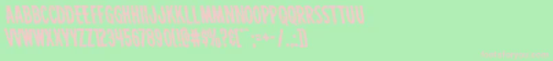 Carnivalcorpseleft Font – Pink Fonts on Green Background