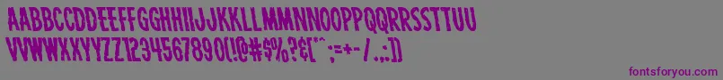 Carnivalcorpseleft Font – Purple Fonts on Gray Background