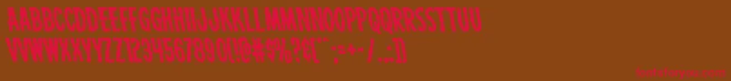 Carnivalcorpseleft Font – Red Fonts on Brown Background