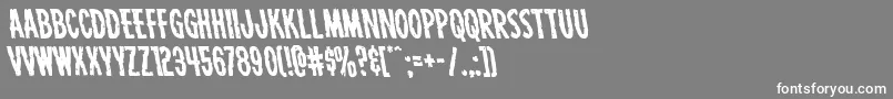 Carnivalcorpseleft Font – White Fonts on Gray Background