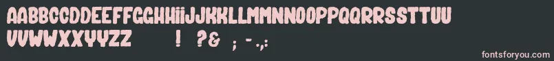 Badspirit Font – Pink Fonts on Black Background