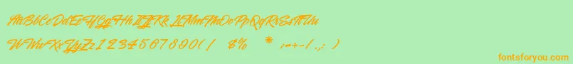 More about WashingtonBasketball Font WashingtonBasketball Font – Orange Fonts on Green Background