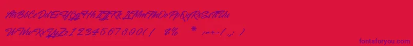 fuente WashingtonBasketball – Fuentes Moradas Sobre Fondo Rojo