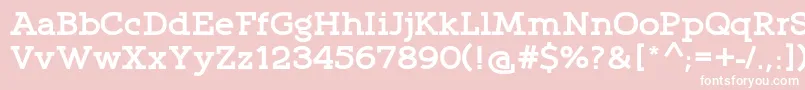 QlarendonBold Font – White Fonts on Pink Background