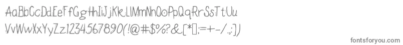 Darjeeling Font – Gray Fonts on White Background