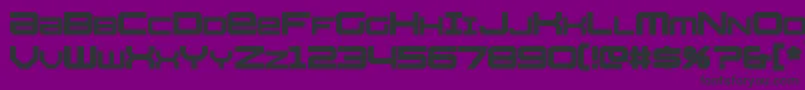 フォントWhittle – 紫の背景に黒い文字
