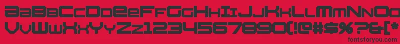 Whittle Font – Black Fonts on Red Background