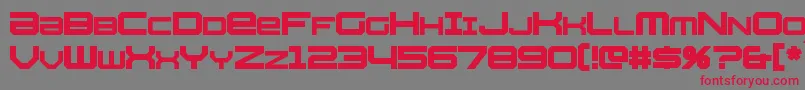 Whittle Font – Red Fonts on Gray Background