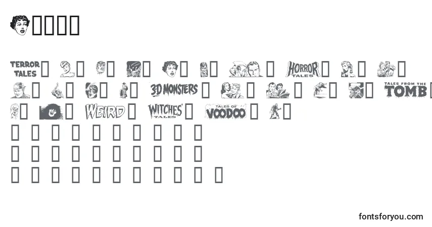 Schriftart Epd2n – Alphabet, Zahlen, spezielle Symbole