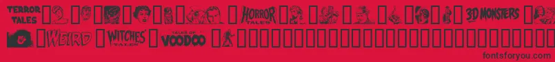 Epd2n Font – Black Fonts on Red Background