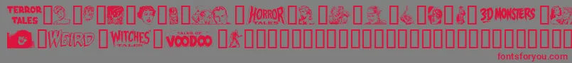 Epd2n Font – Red Fonts on Gray Background