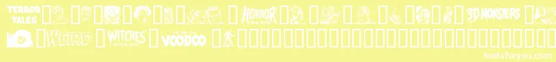 Epd2n Font – White Fonts on Yellow Background