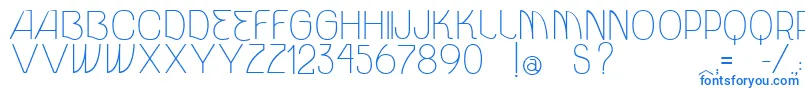 VtksUnidade Font – Blue Fonts on White Background