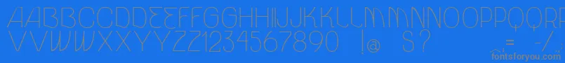 VtksUnidade Font – Gray Fonts on Blue Background