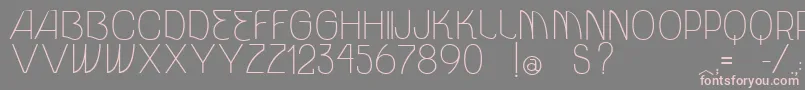 VtksUnidade Font – Pink Fonts on Gray Background