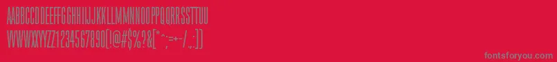 Ohrada-Schriftart – Graue Schriften auf rotem Hintergrund