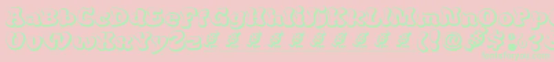 CandyPopDemoFont Font – Green Fonts on Pink Background