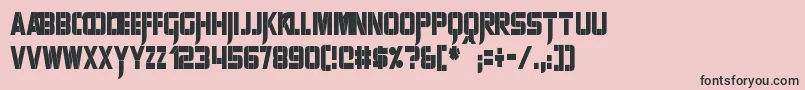 SharpAvienneCondensed Font – Black Fonts on Pink Background