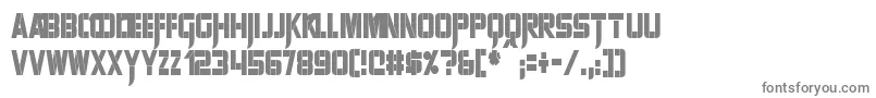 フォントSharpAvienneCondensed – 白い背景に灰色の文字