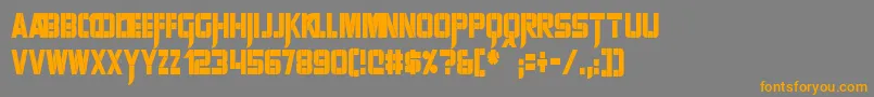 Czcionka SharpAvienneCondensed – pomarańczowe czcionki na szarym tle