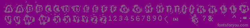 En savoir plus sur la police Vtkschipset Police Vtkschipset – polices grises sur fond violet