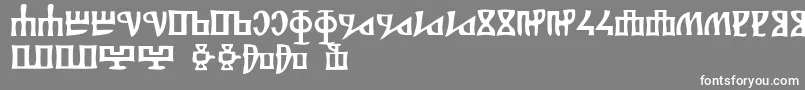 Glagolitsa Font – White Fonts on Gray Background