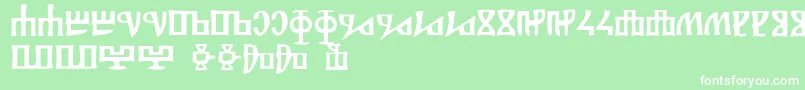 Glagolitsa Font – White Fonts on Green Background