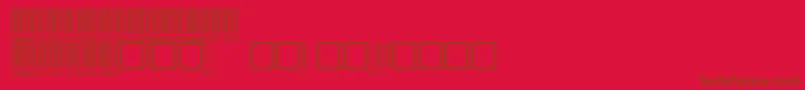 C39hrp48dhtt Font – Brown Fonts on Red Background