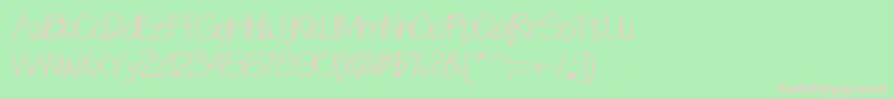 Cheerstypenorm13Bold Font – Pink Fonts on Green Background