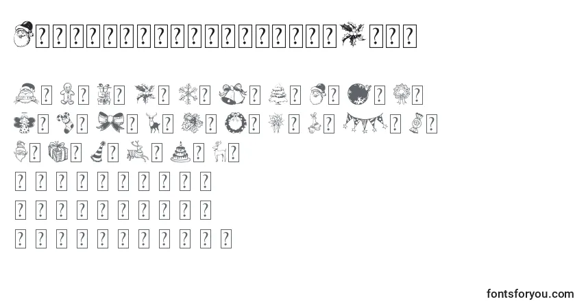 Шрифт HandchristmasdoodleDemo – алфавит, цифры, специальные символы