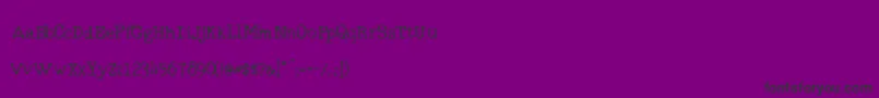 RmTyperighterOld Font – Black Fonts on Purple Background