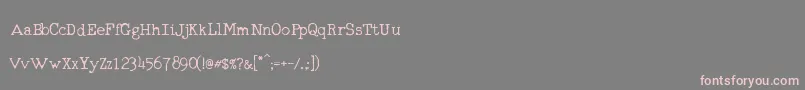 RmTyperighterOld Font – Pink Fonts on Gray Background