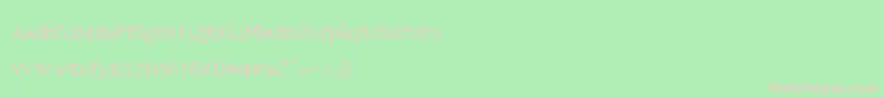 RmTyperighterOld Font – Pink Fonts on Green Background