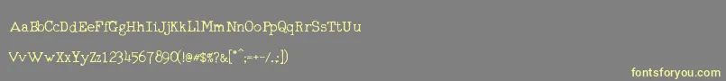 Шрифт RmTyperighterOld – жёлтые шрифты на сером фоне
