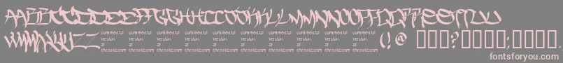 More about Thefiveonetwo Font Thefiveonetwo Font – Pink Fonts on Gray Background