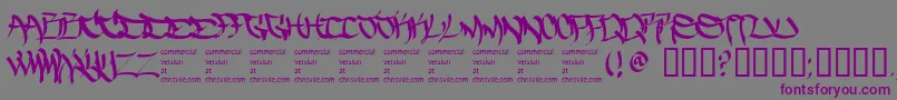 Thefiveonetwo Font – Purple Fonts on Gray Background