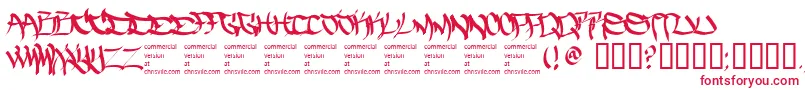 Thefiveonetwo Font – Red Fonts on White Background