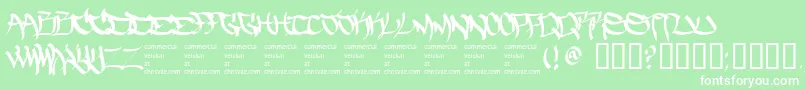 Thefiveonetwo Font – White Fonts on Green Background