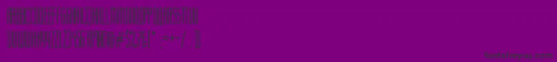 Fonte Komoda – fontes pretas em um fundo violeta