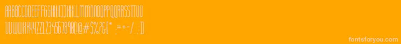 Komoda Font – Pink Fonts on Orange Background