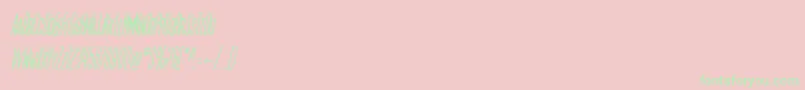 SfMoviePosterCondensedOblique Font – Green Fonts on Pink Background