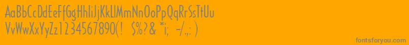 SandyhillRegular Font – Gray Fonts on Orange Background