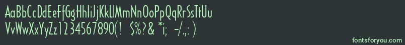 Шрифт SandyhillRegular – зелёные шрифты на чёрном фоне