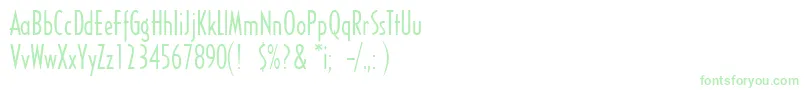 SandyhillRegular Font – Green Fonts on White Background