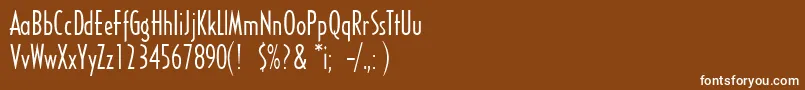 SandyhillRegularフォントについての詳細 フォントSandyhillRegular – 茶色の背景に白い文字