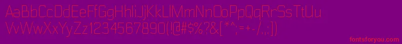 PolyflecltRegular Font – Red Fonts on Purple Background