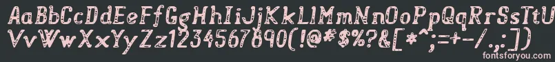 Sweetspots Font – Pink Fonts on Black Background