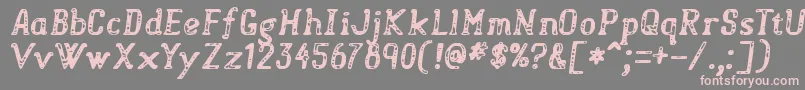 Sweetspots Font – Pink Fonts on Gray Background