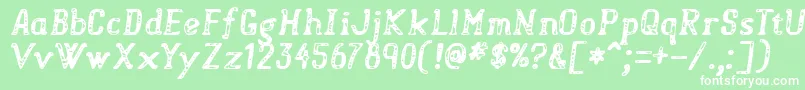 Sweetspots Font – White Fonts on Green Background